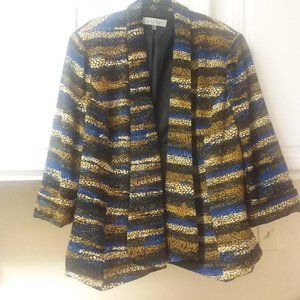 Kasper Women's Plus Size Open Front Suit Jacket